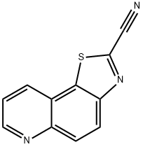 Thiazolo[5,4-f]quinoline-2-carbonitrile (9CI) Structure