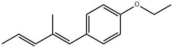 Benzene, 1-ethoxy-4-[(1E,3E)-2-methyl-1,3-pentadienyl]- (9CI) Structure