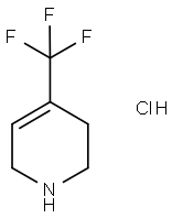 4-(三氟甲基)-1,2,3,6-四氢吡啶盐酸盐 结构式