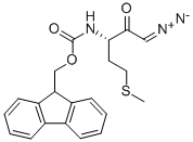 (S)-3-FMOC-AMINO-1-DIAZO-5-METHYLTHIO-2-PENTANONE Structure