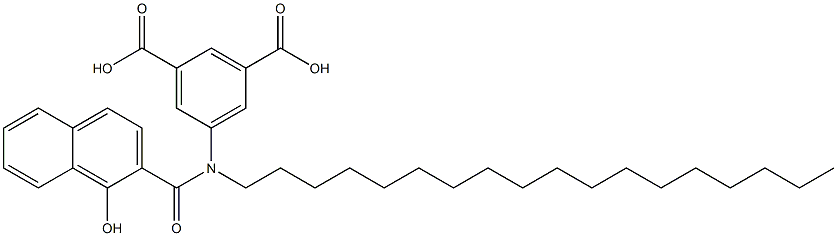 1-HYDROXY-N-OCTADECYL-N-(3,5-DICARBOXY-PHENYL)-2-NAPHTHAMIDE Structure