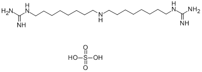 1,1′-[イミノビス(1,8-オクタンジイル)]ビスグアニジン・1.5硫酸塩 化学構造式
