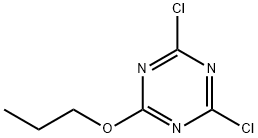 2,4-DICHLORO-6-N-PROPOXY-1,3,5-TRIAZINE Struktur
