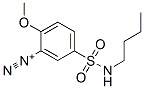 5-[(ブチルアミノ)スルホニル]-2-メトキシベンゼンジアゾニウム 化学構造式