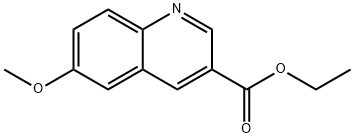 6-METHOXYQUINOLINE-3-CARBOXYLIC ACID ETHYL ESTER Struktur