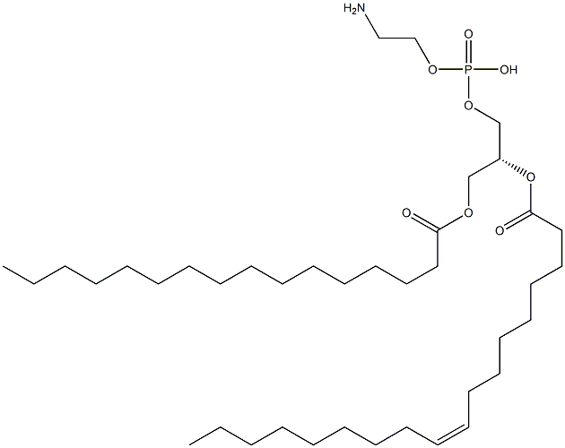 1-HEXADECANOYL-2-[CIS-9-OCTADECENOYL]-SN-GLYCERO-3-PHOSPHOETHANOLAMINE Struktur