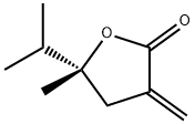 2(3H)-Furanone,dihydro-5-methyl-3-methylene-5-(1-methylethyl)-,(5R)-(9CI)|