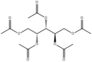 Arabinitol pentaacetate Struktur