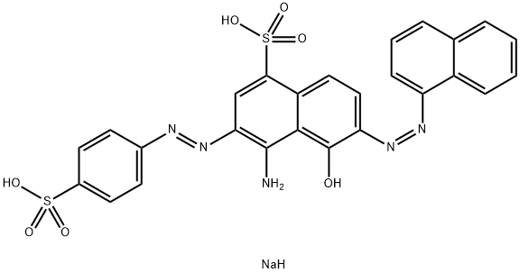 (6Z)-4-amino-6-(naphthalen-1-ylhydrazinylidene)-5-oxo-3-(4-sulfophenyl)diazenyl-naphthalene-1-sulfonic acid