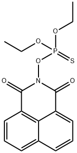 2-[(ジエトキシホスフィノチオイル)オキシ]-1H-ベンゾ[de]イソキノリン-1,3(2H)-ジオン 化学構造式