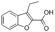 2-Benzofurancarboxylic acid, 3-ethyl- Structure