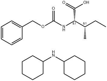 N-CARBOBENZOXY-L-ISOLEUCINE DICYCLOHEXYLAMMONIUM SALT Struktur