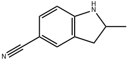 2,3-dihydro-2-Methyl-1H-Indole-5-carbonitrile Structure