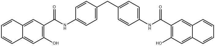 N,N'-[Methylenebis(4,1-phenylene)]bis[3-hydroxy-2-naphthalenecarboxamide] 结构式