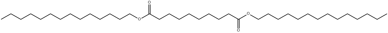デカン二酸ジテトラデシル 化学構造式