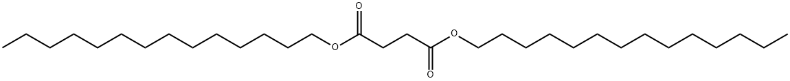 ブタン二酸ジテトラデシル 化学構造式