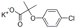 2-(4-クロロフェノキシ)-2-メチルプロパン酸カリウム 化学構造式