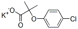 potassium 2-(4-chlorophenoxy)-2-methylpropionate Structure