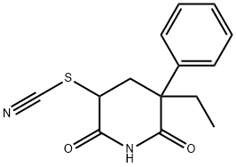 2,6-Dioxo-5-ethyl-5-phenyl-3-piperidyl thiocyanate|