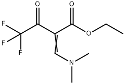 ETHYL 2-TRIFLUOROACETYL-3-(N,N-DIMETHYLAMINO)-2-PROPENOATE 结构式