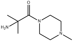 Piperazine, 1-(2-amino-2-methyl-1-oxopropyl)-4-methyl- (9CI) Struktur