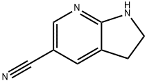 2,3-DIHYDRO-1H-PYRROLO[2,3-B]PYRIDINE-5-CARBONITRILE Structure