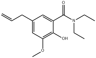 5-Allyl-N,N-diethyl-2-hydroxy-m-anisamide,26750-96-9,结构式