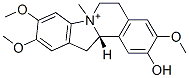 (12aS)-5,6,12,12a-テトラヒドロ-2-ヒドロキシ-3,9,10-トリメトキシ-7-メチルインドロ[2,1-a]イソキノリン-7-イウム 化学構造式