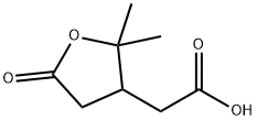 tetrahydro-2,2-dimethyl-5-oxo-3-furylacetic acid  Struktur