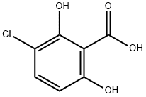 3-CHLORO-2,6-DIHYDROXYBENZOIC ACID Struktur