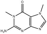 1,7-ジメチルグアニン 化学構造式