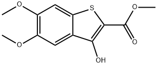 methyl 3-hydroxy-5,6-dimethoxybenzo[b]thiophene-3-carboxylate  Structure
