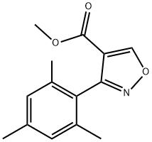 4-Isoxazolecarboxylicacid,3-(2,4,6-trimethylphenyl)-,methylester(9CI) Struktur