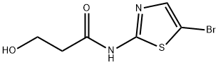 Propanamide,  N-(5-bromo-2-thiazolyl)-3-hydroxy- 结构式