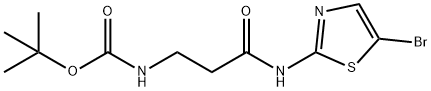 267658-16-2 Carbamic  acid,  [3-[(5-bromo-2-thiazolyl)amino]-3-oxopropyl]-,  1,1-dimethylethyl  ester  (9CI)