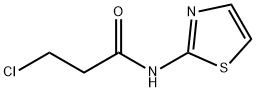 3-chloro-N-1,3-thiazol-2-ylpropanamide 化学構造式