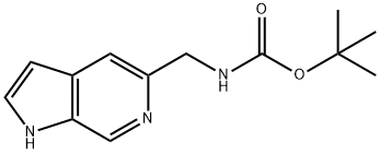 CarbaMic acid, (1H-pyrrolo[2,3-c]pyridin-5-ylMethyl)-, 1,1-diMethylethyl ester (9CI) 结构式