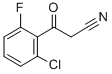 2-CHLORO-6-FLUOROBENZOYLACETONITRILE 化学構造式