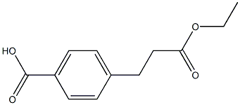 4-(3-乙氧基-3-氧丙基)苯甲酸,267888-21-1,结构式