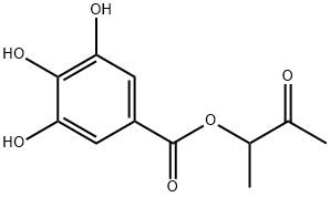 3,4,5-Trihydroxybenzoic acid 1-methyl-2-oxopropyl ester,26818-10-0,结构式