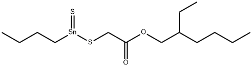 2-ethylhexyl [(butylthioxostannyl)thio]acetate Structure