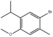 1-溴-5-异丙基-4-甲氧基-2-甲基苯,26821-99-8,结构式