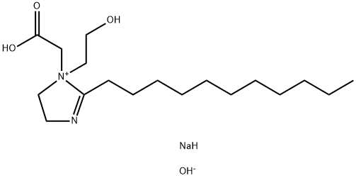 sodium 1-(carboxymethyl)-4,5-dihydro-1-(2-hydroxyethyl)-2-undecyl-1H-imidazolium hydroxide Struktur