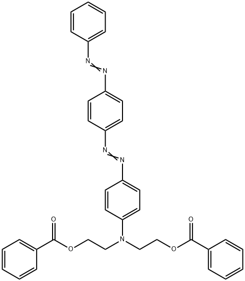 2-[2-benzoyloxyethyl-[4-(4-phenyldiazenylphenyl)diazenylphenyl]amino]ethyl benzoate,26841-47-4,结构式