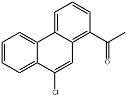 1-(9-chlorophenanthren-1-yl)ethanone Struktur