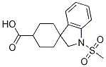 Spiro[cyclohexane-1,3'-[3H]indole]-4-carboxylic acid, 1',2'-dihydro-1'-(Methylsulfonyl)-, (1alpha,4beta)- 化学構造式