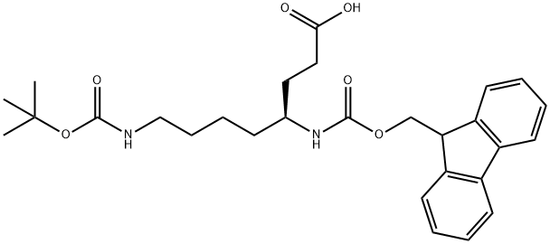 (S)-N-4-FMOC-N-8-BOC-DIAMINOOCTANOIC ACID Struktur