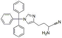 4-(1-TRITYLIMIDAZOL-4-YL)-2-AMINOBUTRYONITRILE Struktur