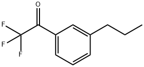 Ethanone, 2,2,2-trifluoro-1-(3-propylphenyl)- (9CI) Struktur