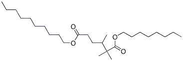 decyl octyl trimethyladipate Struktur